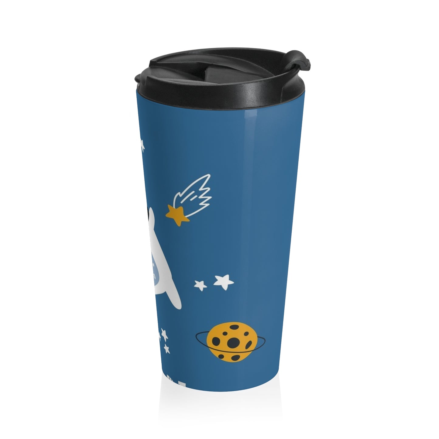 Cute Space Polar Bear Travel Tumbler-Customizable